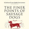 Red dog and black text on book cover with white background