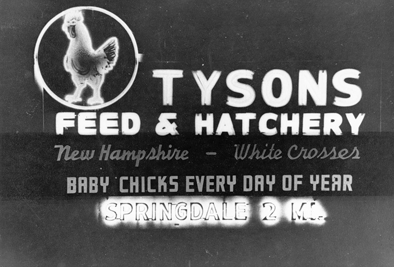 Sign "Tysons Feed and Hatchery"