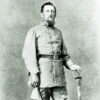 White man with sword in military uniform