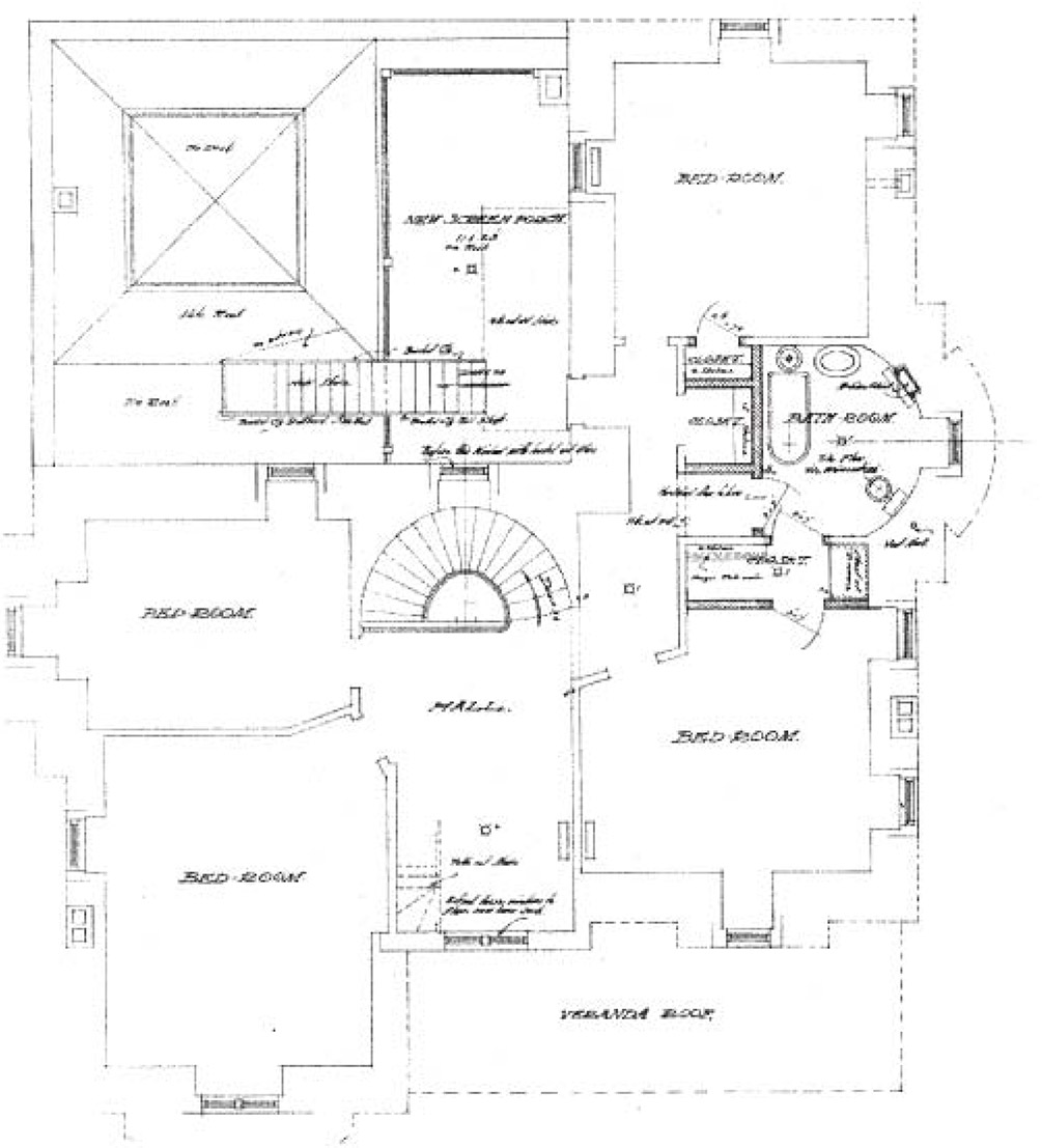 Floor plan drawing with measurements