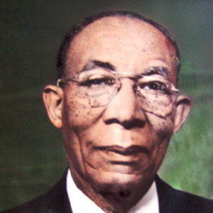 Portrait of black man in suit and tie