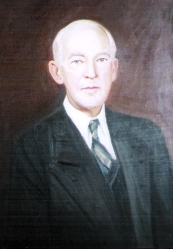 painting of white man in suit
