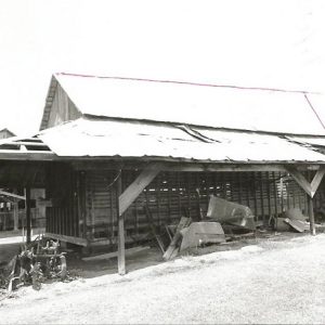 Dilapidated barn on farmstead