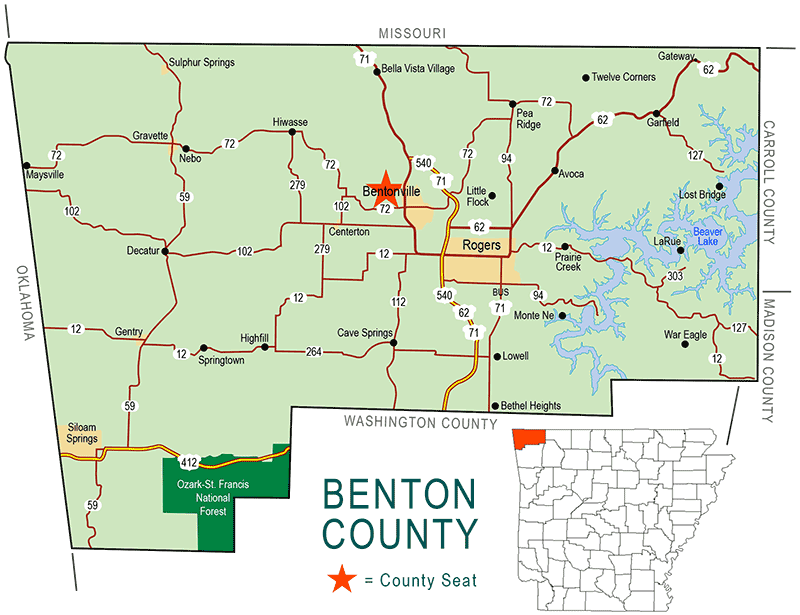 Map Of Benton County Arkansas | Hot Sex Picture