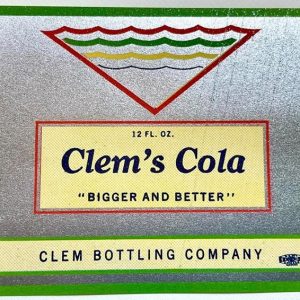 Paper label "Clem's Cola"