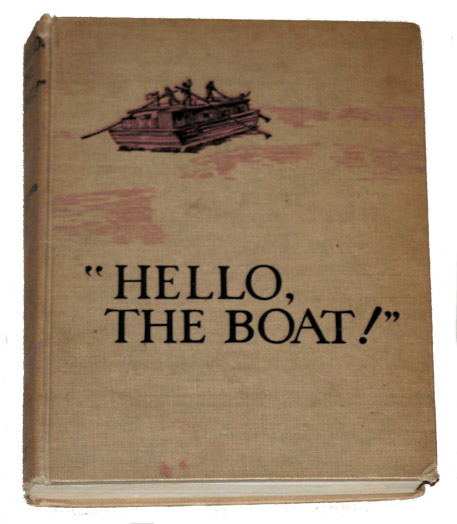 Boat with paddles and black text on book cover
