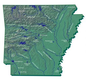 Hydrography Map - Encyclopedia of Arkansas