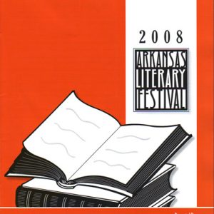 poster "2008 Arkansas Literary Festival" featuring stacked books