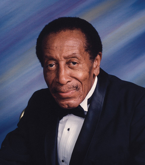 Older African-American man in suit and bow tie
