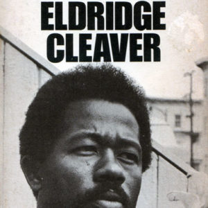 Book cover for "Soul on Ice, Elridge Cleaver" with portrait of black man