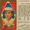 "B Red Sox" baseball card with "Tris Speaker" portrait biography stats and "Hassan" cigarette advertisement