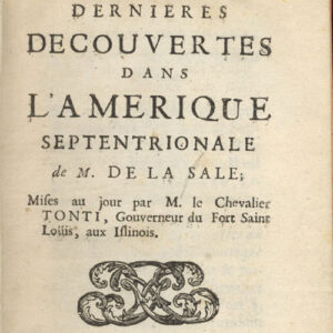 Title page with French text