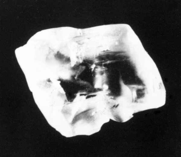 Diamond on dark photograph backdrop
