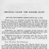 document "Arkansas Called The Wonder State Senate Concurrent Resolution No. 2 1923"