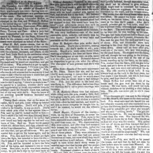 "Trial of William F. McKee" newspaper clipping