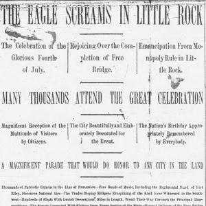 "The Eagle screams in Little Rock" flyer