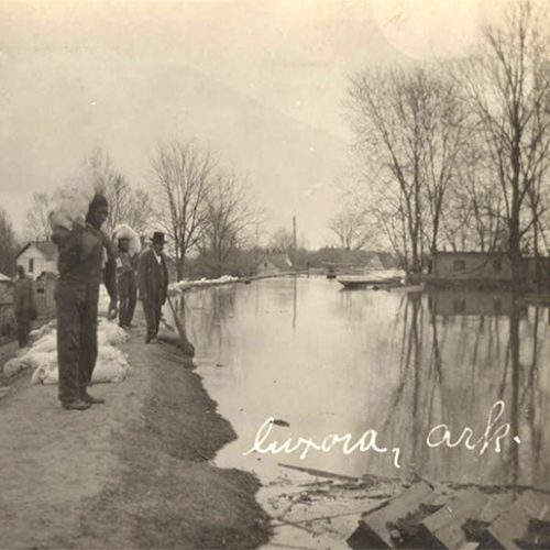 Luxora Mississippi County Encyclopedia Of Arkansas   Luxora Flood F 500x500 