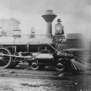 Locomotive engine with car "Roswell Beebe"