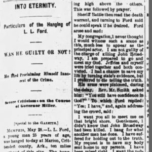 "Into Eternity" newspaper clipping