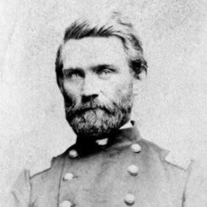 White man with full beard in military garb