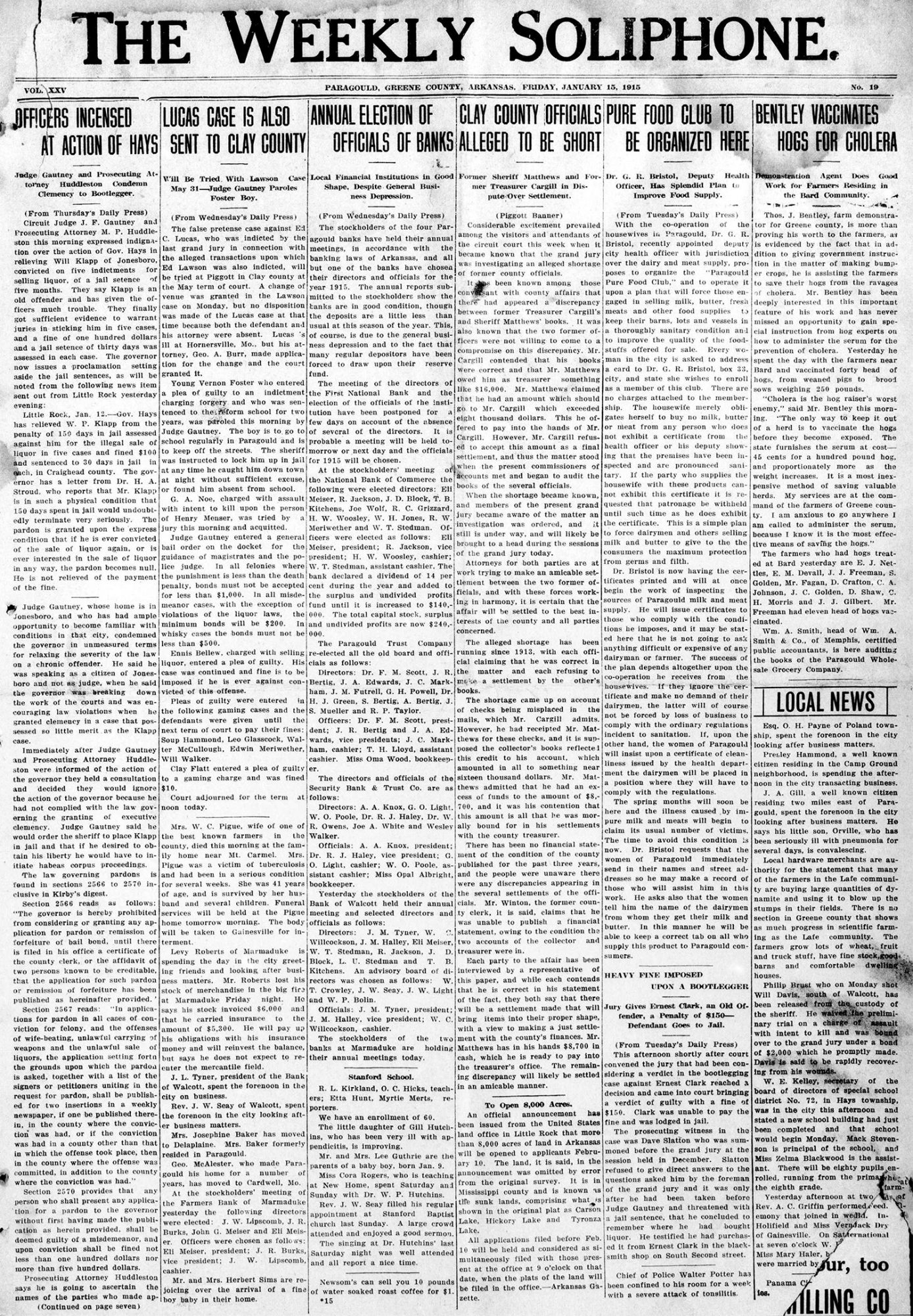 Paragould Soliphone Encyclopedia of Arkansas