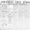 Newspaper masthead "Arkansas True Democrat"