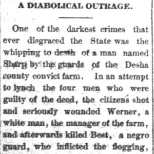 "A diabolical outrage" newspaper clipping