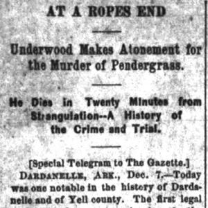 "At Rope's End" newspaper clipping