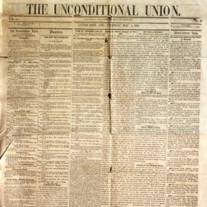 Newspaper front page "Unconditional Union"
