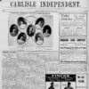 Newspaper front page "Carlisle Independent"