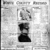 Newspaper front page "White County Record"