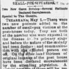 "Small-Pox Situation" newspaper clipping