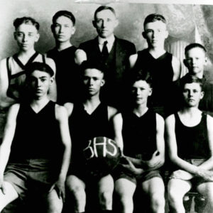 Group of white men in gym uniforms