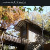 Book cover "Buildings of Arkansas" showing a modern-style building and trees