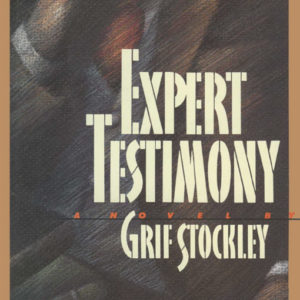 Book cover "Expert Testimony" showing a shadowy image of a man in a tie