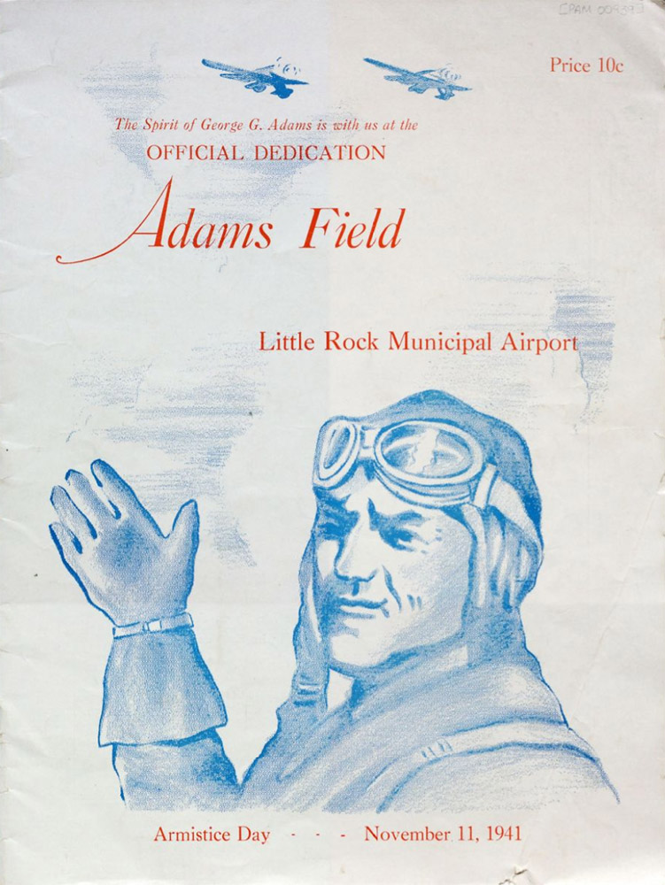 Program cover featuring military pilot