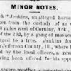 "Minor Notes" newspaper clipping