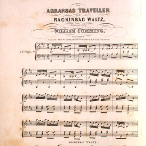 Page of sheet music "Arkansas Traveler"