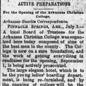 "Active Preparations" newspaper clipping