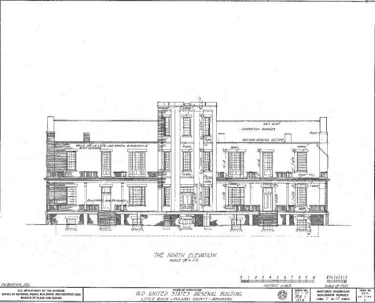 Little Rock Arsenal Plans - Encyclopedia of Arkansas