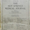 "Hot Springs Medical Journal" aging manuscript