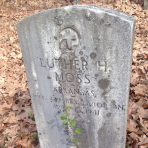 Gravestone "Luther H. Moss"
