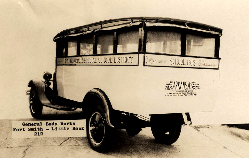 Antique school bus