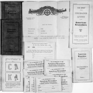 Variety of papers with "American Krusaders" on the fronts