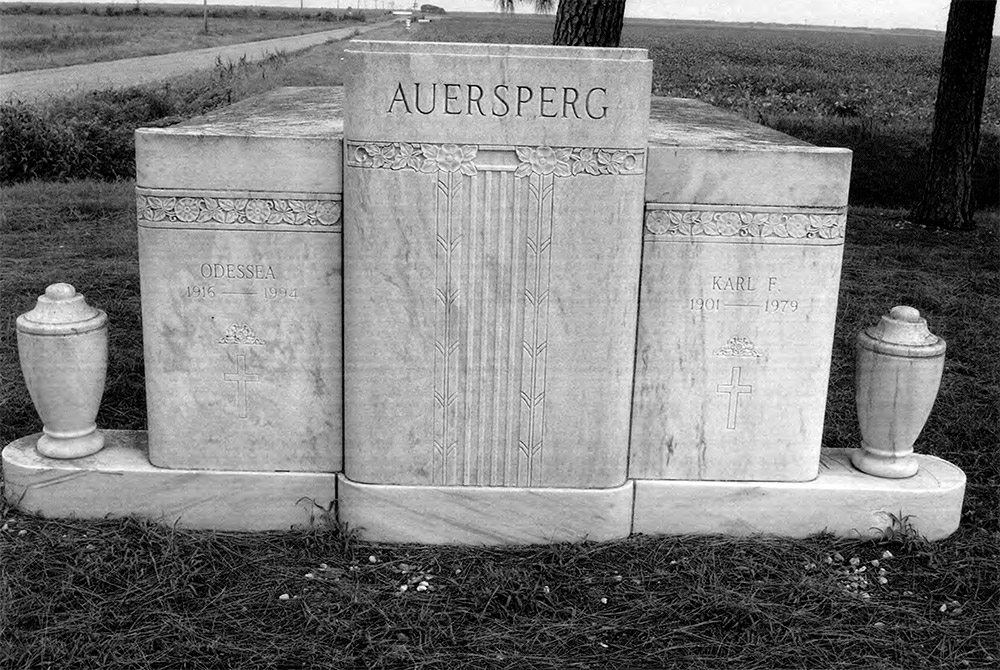 Large stone cemetery monument "Auersperg"