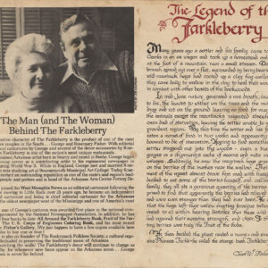 White man and white woman and text "The Legend of the Farkleberry"