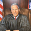 painting of white man in tie and judge's robes
