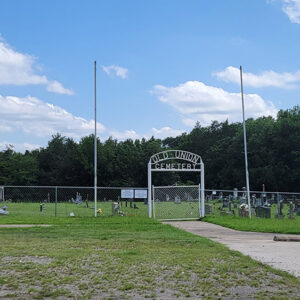 Cemetery with fence