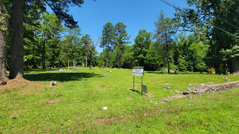 Cemetery with grass