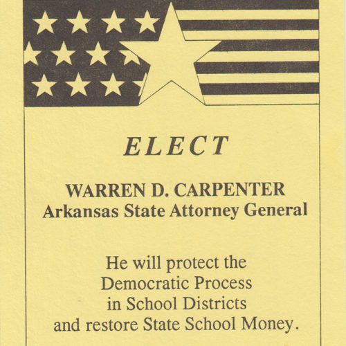 Carpenter, Warren Durkee Encyclopedia of Arkansas